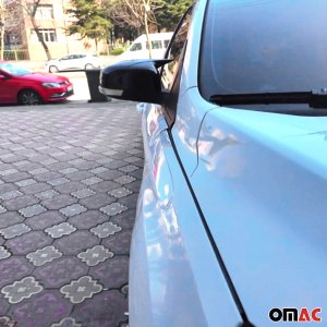 Ford Focus Mirror Cover - Omac - Bat Model - Gloss Piano Black - '12-'18